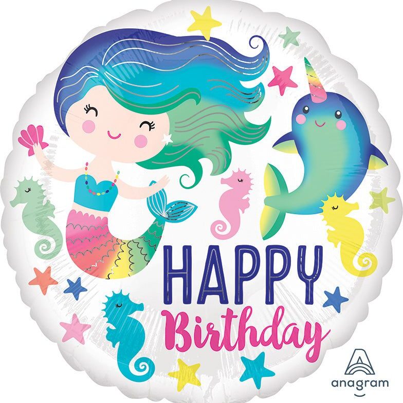 38554-02-Colorful Ocean Fun Happy Birthday Foil Balloon